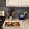Edge Collections - 15" x 12" - Multicolor - Doberman Pinscher Decorative Glass Cutting Board - 1 Piece